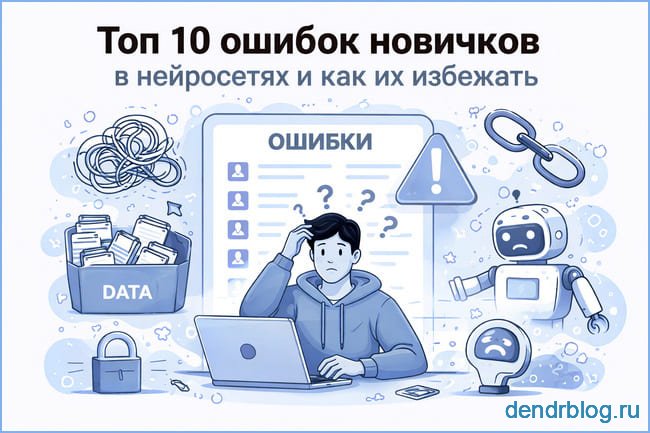 Топ 10 ошибок новичков в нейросетях и как их избежать